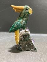 Hand-carved Semi-Precious Stone Cockatoo - 4