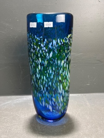 Hand Blown Studio art Glass Vase