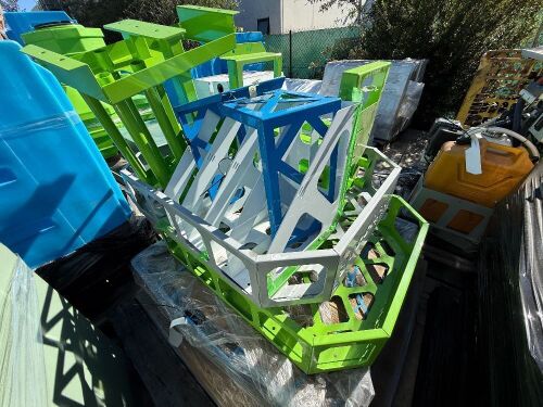 Various baskets/ cages/accessory holders Powder coated