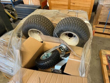 Pallet of Wheels 4.10 x 3.5 x 4