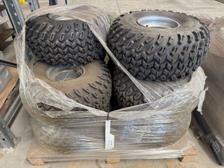 Pallet of Tyres with rims AT22 x11 x 8 (Qty: 10)