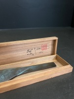 Copper Paper Knife - Signed Japan - In Box - 4