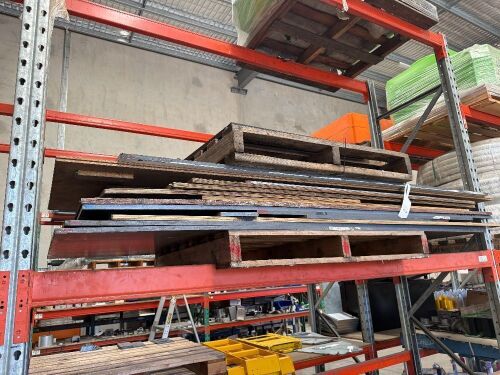 Playwood offcuts, shelfing parts