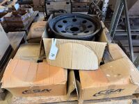 Pallet of 5 x steel rims