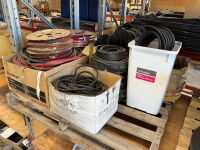 Pallet of various rubbers and belts