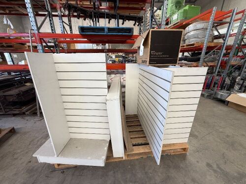 2 x Display units with Glass shelving