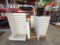 2 x Display units with Glass shelving