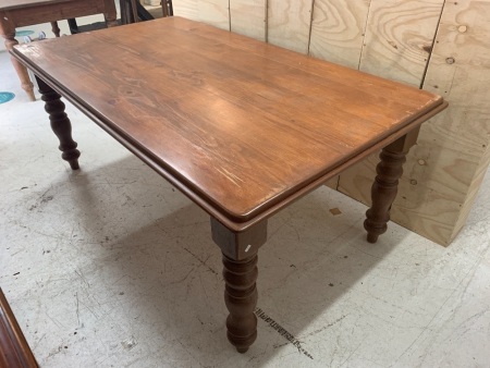 Large Contemporary Pine Farmhouse Kitchen Table