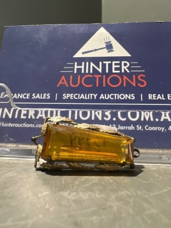 Antique Large Citrine Pendant