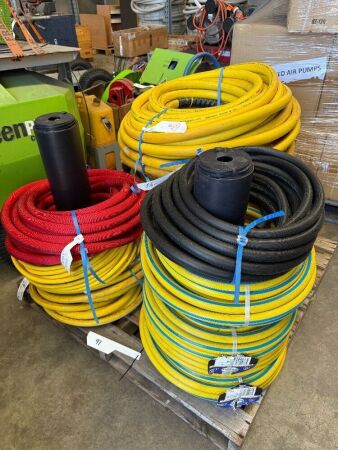 Pallet of Fire Hose, various lengths (Gorilla, Superflex, light weight)