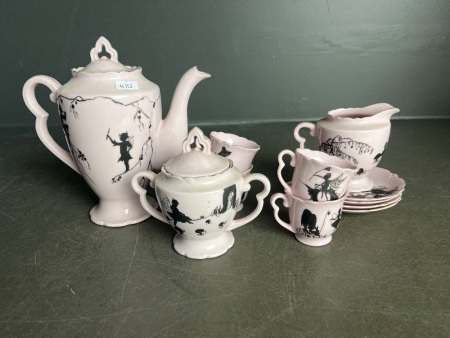 D.REX Hand-Painted Tea Set
