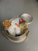 Brass Trench Art Trinket Box - 7