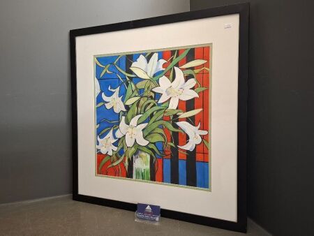 Original Water Colour Floral Framed Painting