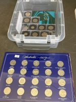 Six Coin Uncirculated Year Set - 4 x Shilling and Pence Coins - 19 x .20c and .50c Rare Coins