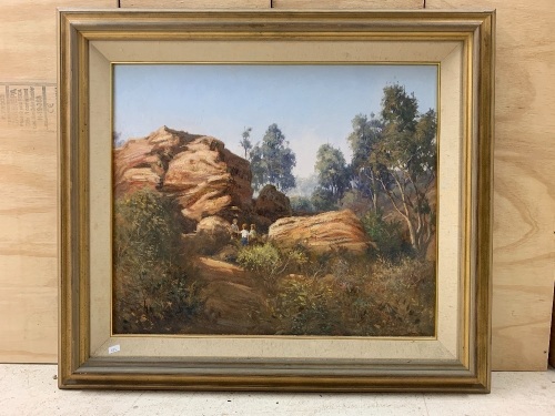 The Hideout - Original Oil on Board by Renowned Brisbane Artist Kerry Nobbs