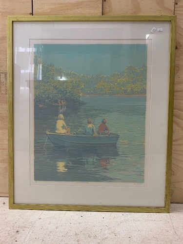 Misty Sunday Morning - Ltd Edition Framed & Signed Print by Kerry Nobbs c1988 - 30/80