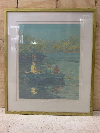 Misty Sunday Morning - Ltd Edition Framed & Signed Print by Kerry Nobbs c1988 - 30/80