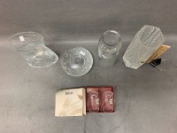 5 Pieces of Glass & Crystal from Europe inc. Orrefors - 2