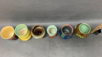 Collection of 6 Small Australian Pottery Vases inc. Remued, Pates, Newtone Etc. - 3