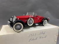 1928 Stutz Blackhawk Boattail &ndash; Red - 2