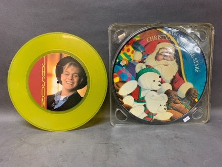 Jason Donovan Yellow Vinyl Too Many Broken Hearts 12' Single + Myer 1988 Picture Disc Christmas with the Stars