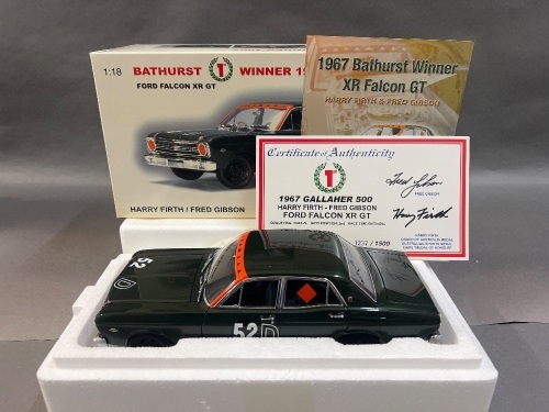 1967 Ford Falcon XR GT # 52D Harry Firth / Fred Gibson - Winner Gallaher 500