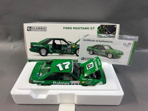 1986 Ford Mustang GT # 17 Dick Johnson / Greg Hansford Green - J-H 1000