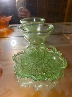 Uranium/glow glass dish and bowl - 2