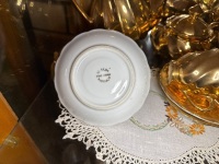 St Kilda swirl design coffee set - possibly gold plated - 2