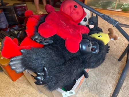 Tub of soft toys
