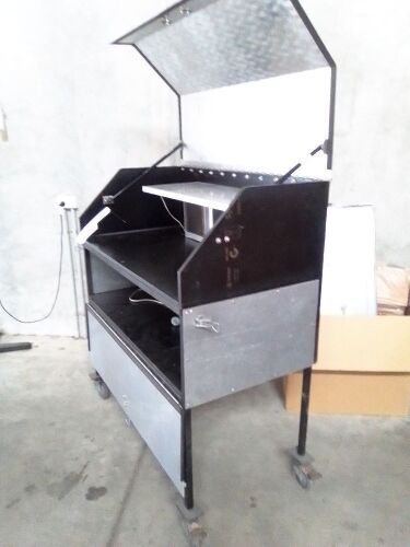 Work toolbox trolley with light