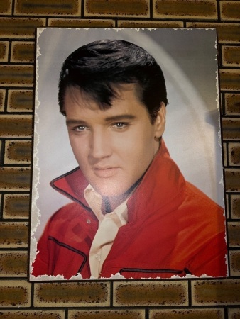 Elvis print on board