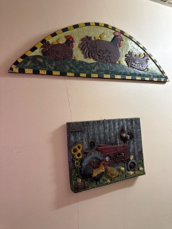 Two pieces of wall art