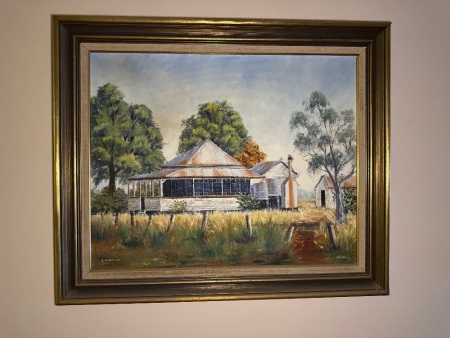 Oil on board signed J. Mantova