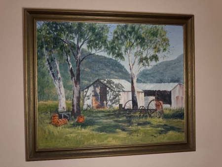 Oil on board signed J. Mantova