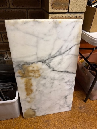 Marble look benchtop