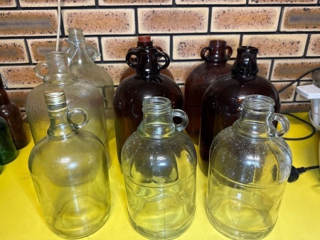 Glass demijohns