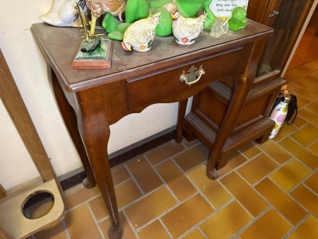 Vintage wooden hall table