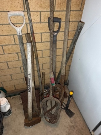 Assorted garden tools