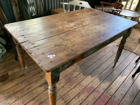 Antique Pine Farmhouse Table