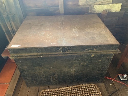 Large Tin Trunk