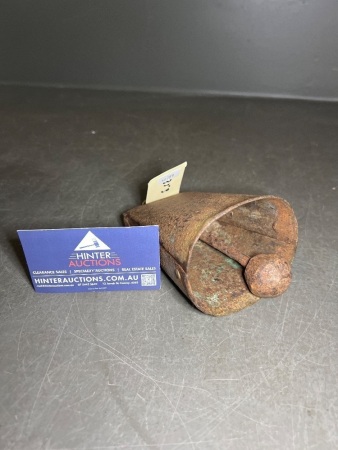 Vintage Cow Bell with Original Heavy Donger - Approx. 4.5"