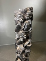 2 x Traditional Tree of Life Unmarked Totem Sculptures - 5