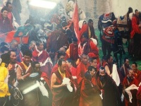Monks Outside Shechen Monastery' Photograph by Mattieu Ricard - 4