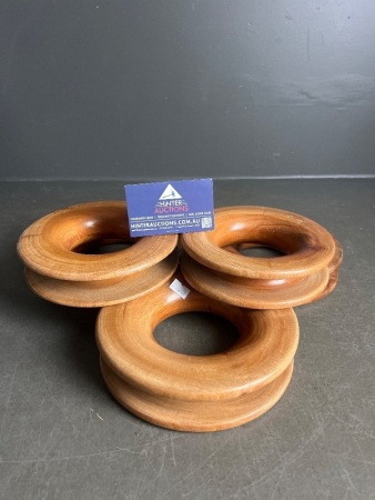 5 x Timber Hand Reels