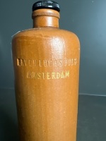 Erven Lucas Bols Dutch Stoneware Bottle - Marked - 1575 - 3