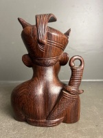 Wooden Carved Indonesian-Style Sculpture - 4