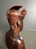 Wooden Carved Indonesian-Style Sculpture - 5