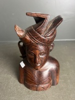 Wooden Carved Indonesian-Style Sculpture - 6