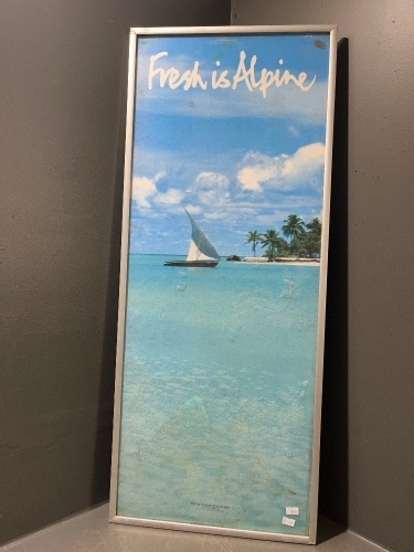 Framed Freshers Alpine Advertising Framed Poster